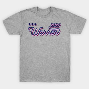 Elizabeth Warren 2020, Presidential Candidate - cool vintage style in Red White and Blue T-Shirt